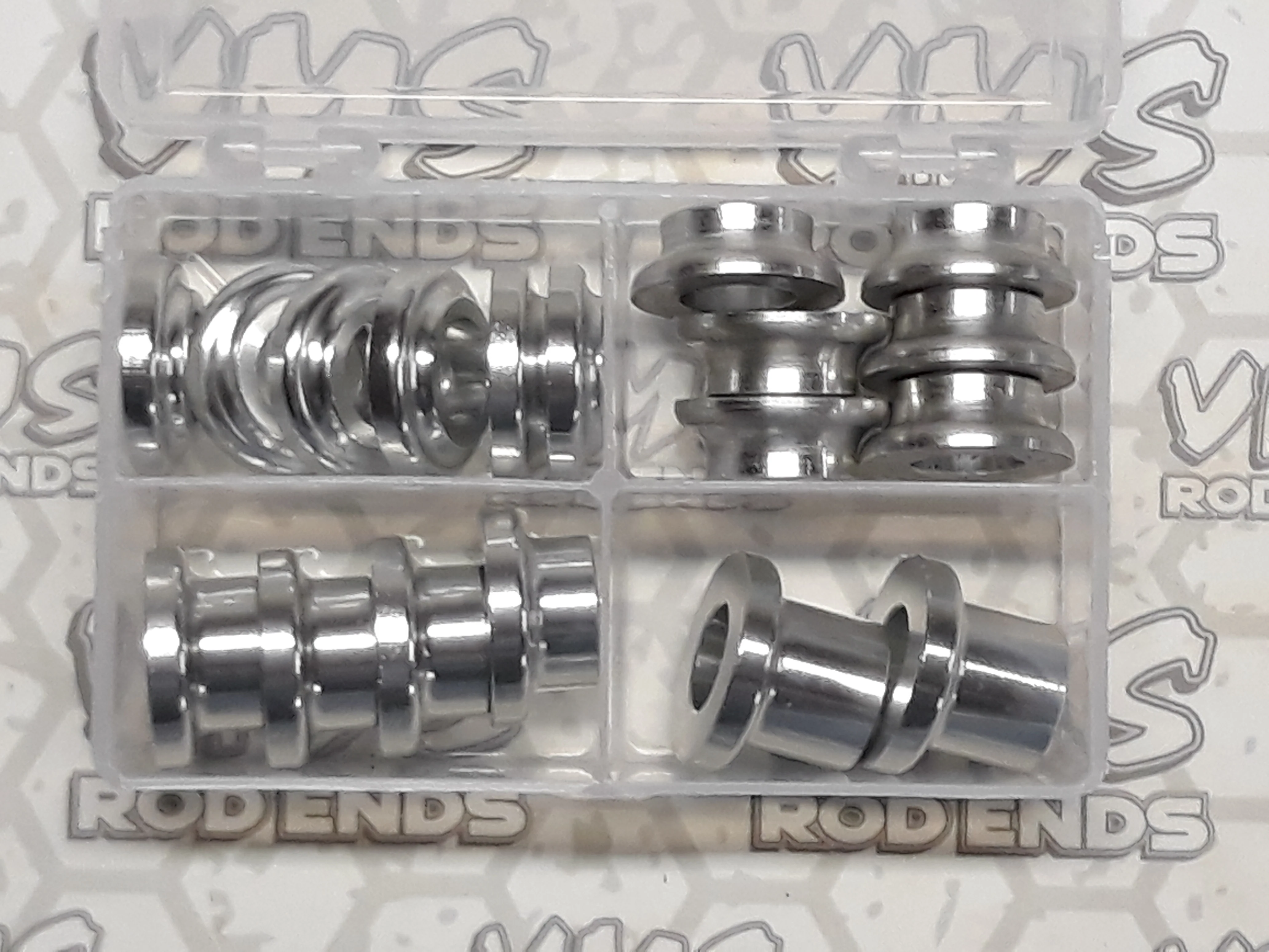 18 Piece Aluminum Rod End/Heim Joint Spacer Kit-1/2" - Image 3